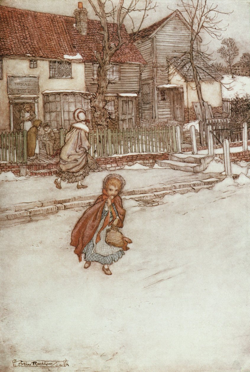 Ciasta noworoczne z „Rip van Winkle” Washingtona Irvinga (1783-1859), 1905 autorstwa Arthur Rackham