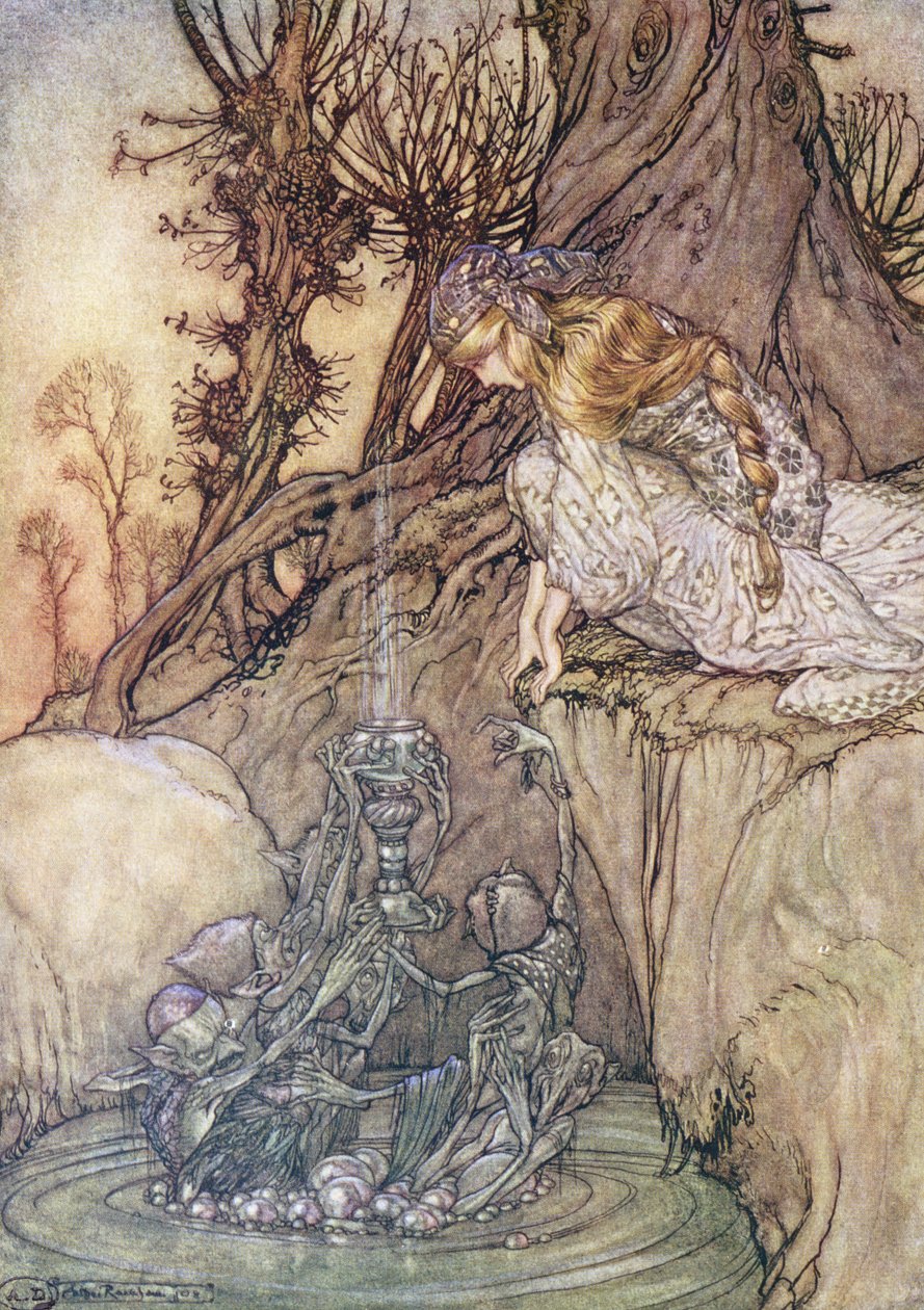 د جادو جال، c.1908 پولی autorstwa Arthur Rackham