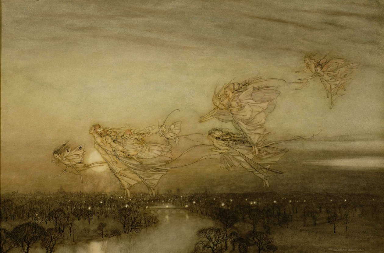 د ګونځې خوبونه، 1913 پولی autorstwa Arthur Rackham