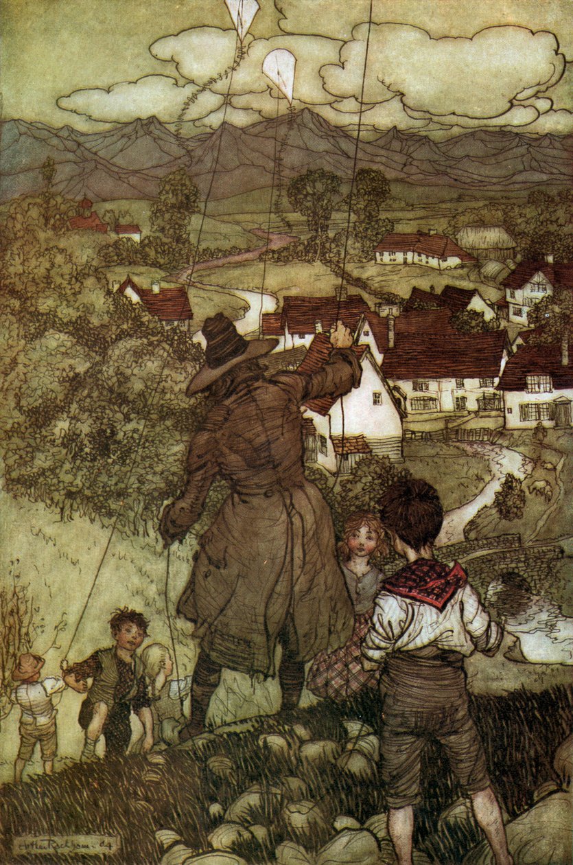 Washington Irving jest krótki autorstwa Arthur Rackham