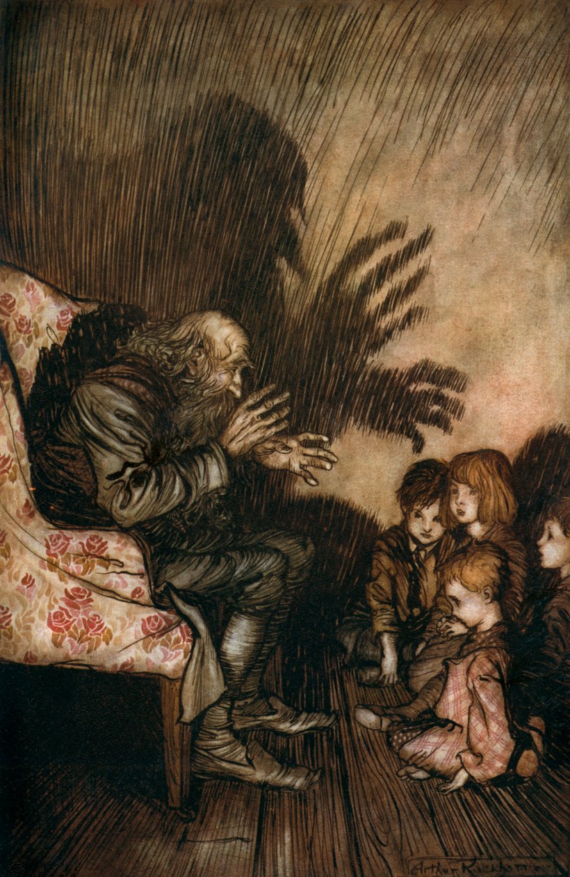 Washington Irving jest krótki autorstwa Arthur Rackham