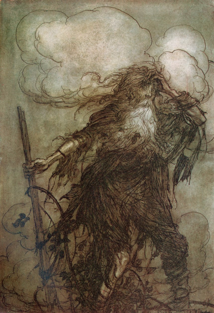 Washington Irving jest krótki autorstwa Arthur Rackham