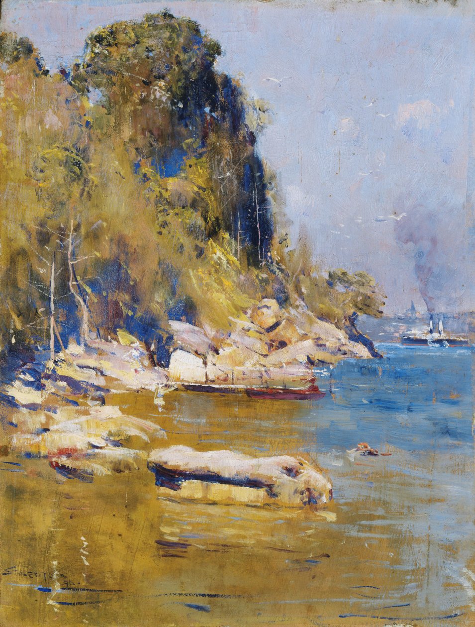 Z mojego obozu (Zatoka Syriusza) autorstwa Arthur Streeton
