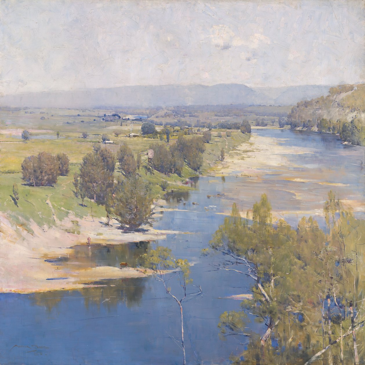 Przezroczysta potęga fioletowego południa autorstwa Arthur Streeton