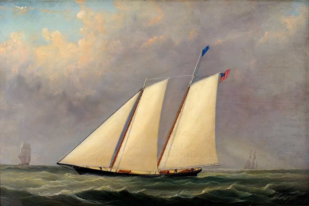 Jacht „Ameryka”, 1851 autorstwa Arthur Wellington Fowles