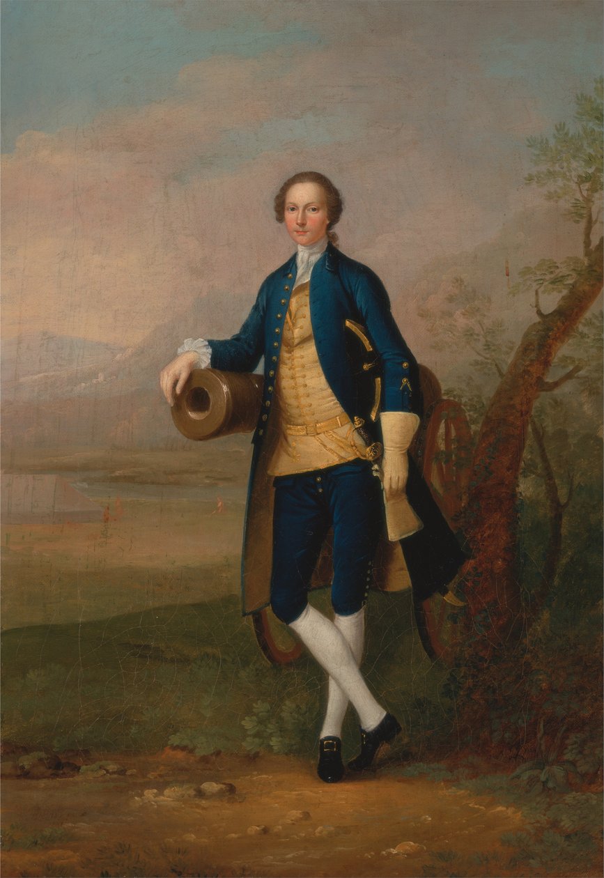Dżentelmen z armatą autorstwa Arthur Devis
