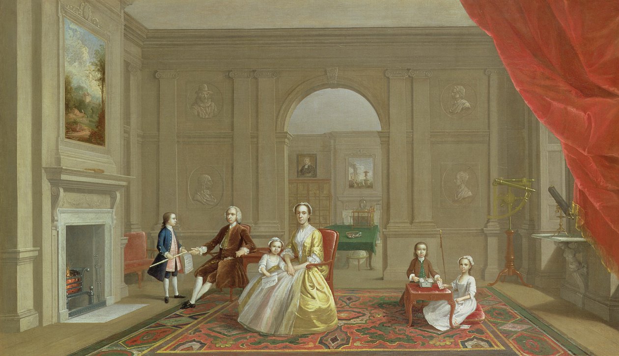 Rodzina Johna Bacona, c.1742-43 autorstwa Arthur Devis