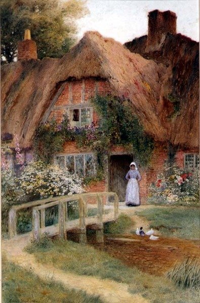 Oglądanie kaczek autorstwa Arthur Claude Strachan