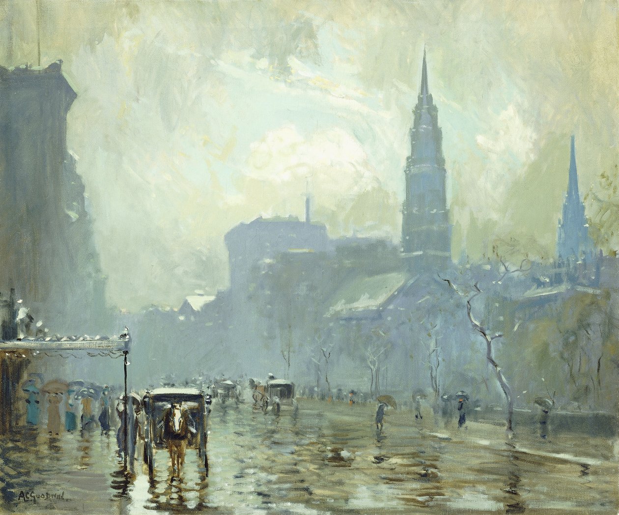 Piąta aleja autorstwa Arthur Clifton Goodwin