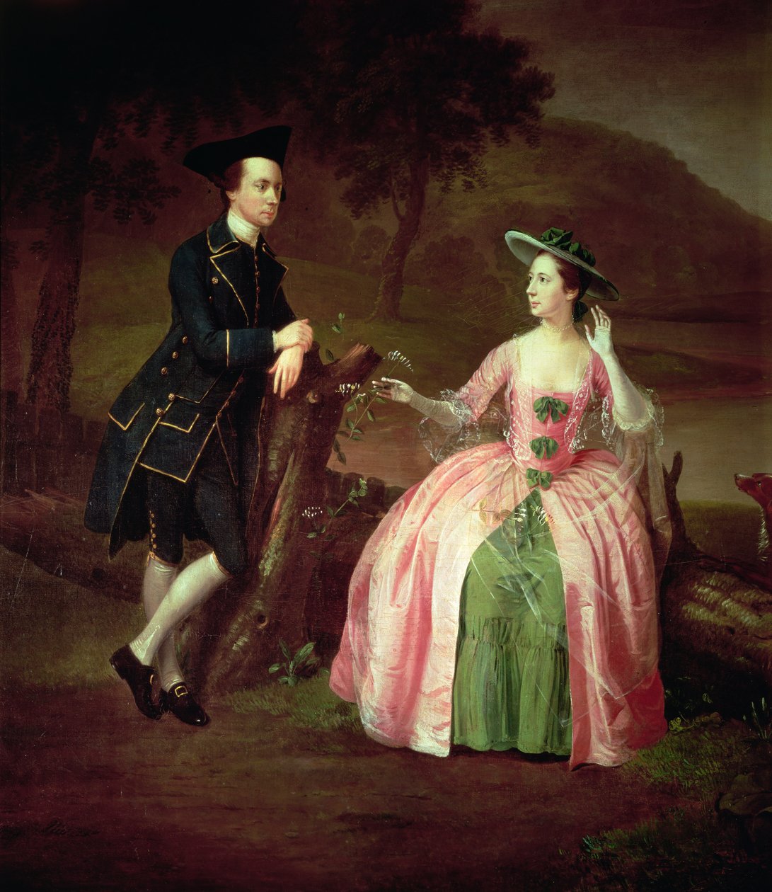 Sir George i Lady Strickland autorstwa Arthur Devis