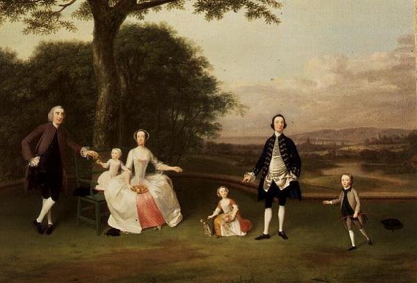 Rodzina Tillów, ok. 1750-51 autorstwa Arthur Devis