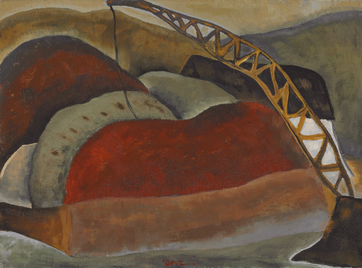 Barka żużlowa i Derrick autorstwa Arthur Garfield Dove