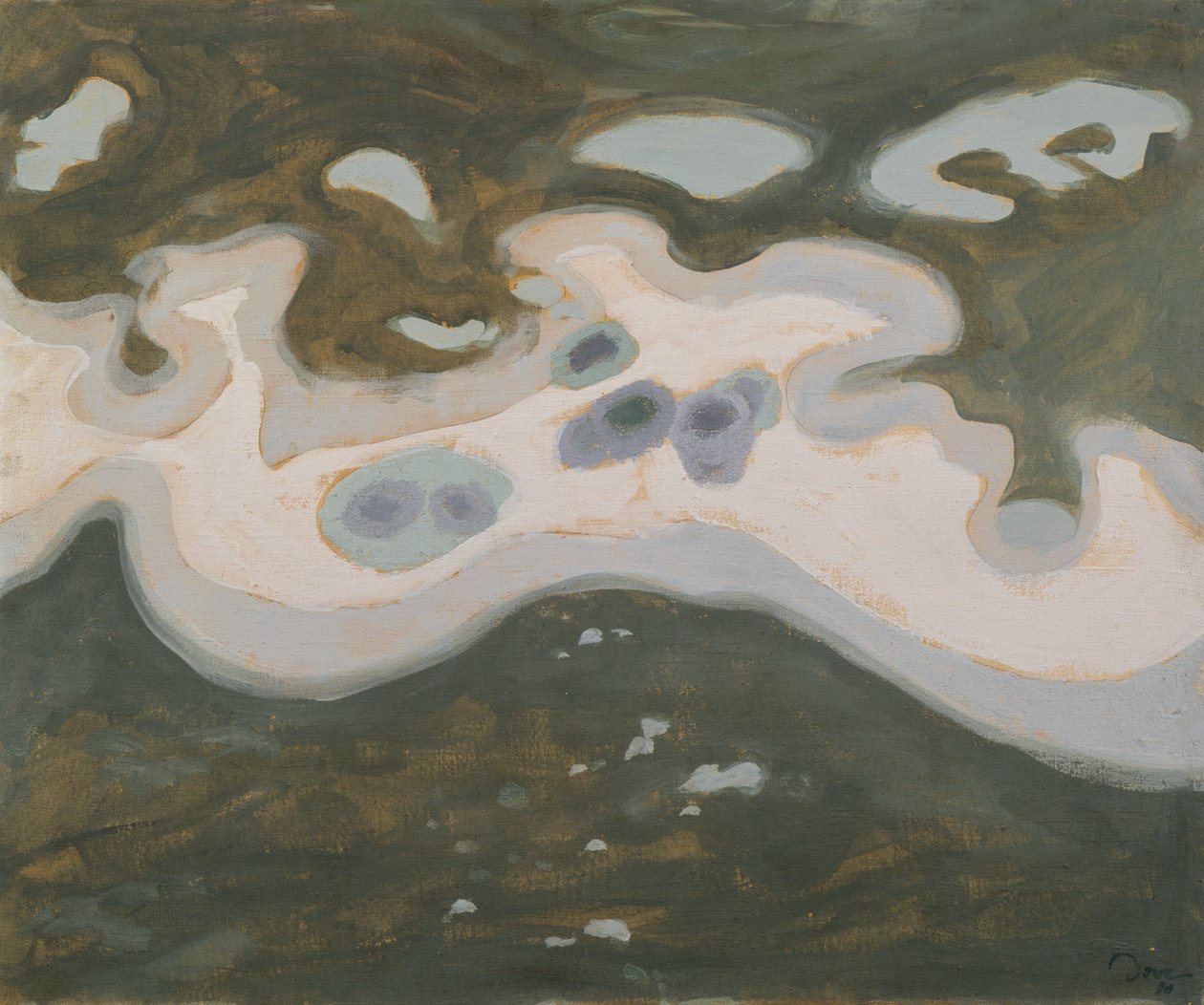 Śnieg na lodzie autorstwa Arthur Garfield Dove