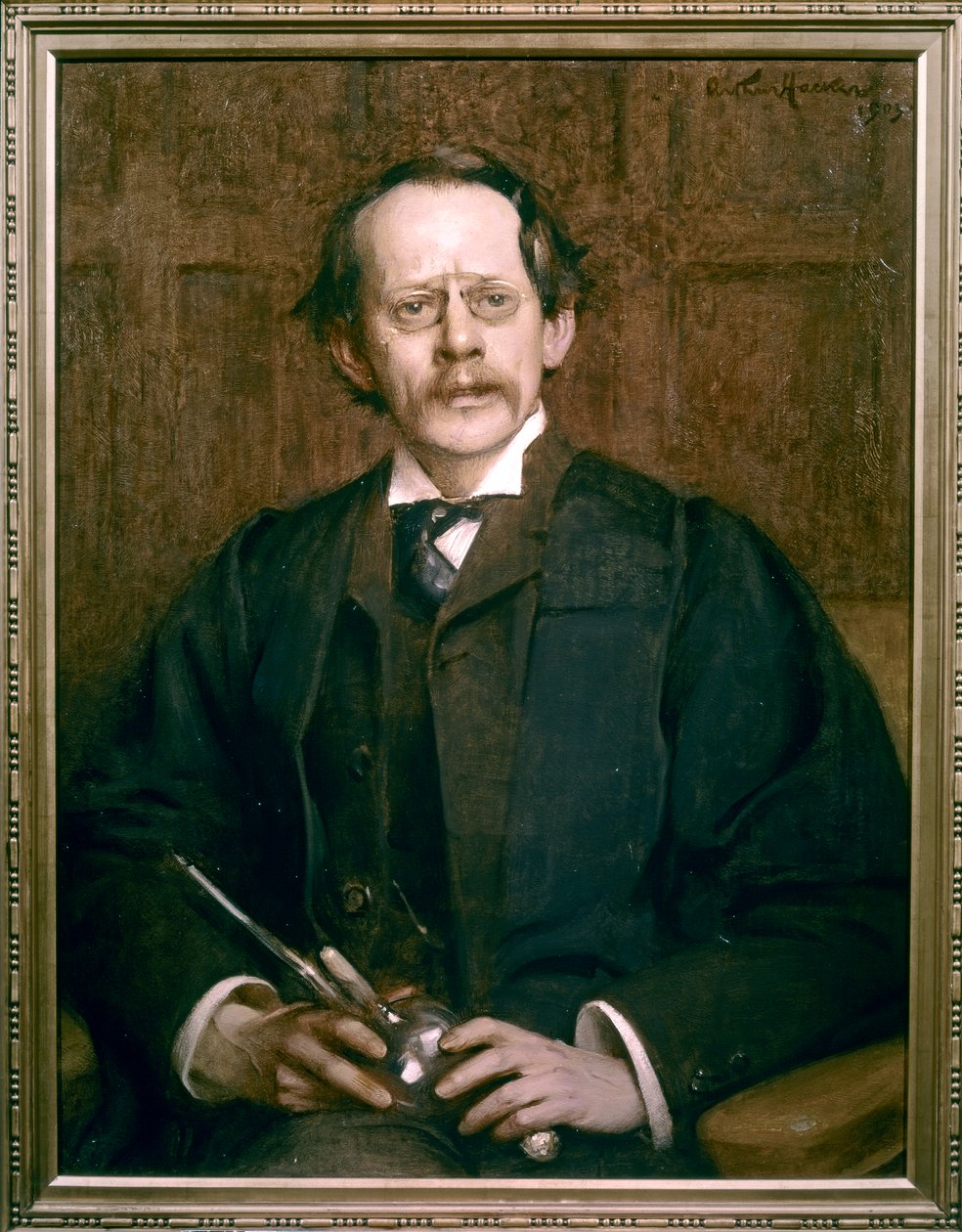 Portret Sir Josepha Johna Thomsona autorstwa Arthur Hacker