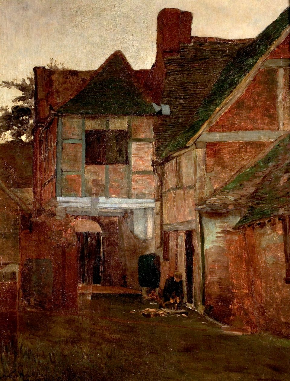 Stara poczta, Surrey, 1885 autorstwa Arthur Hawksley