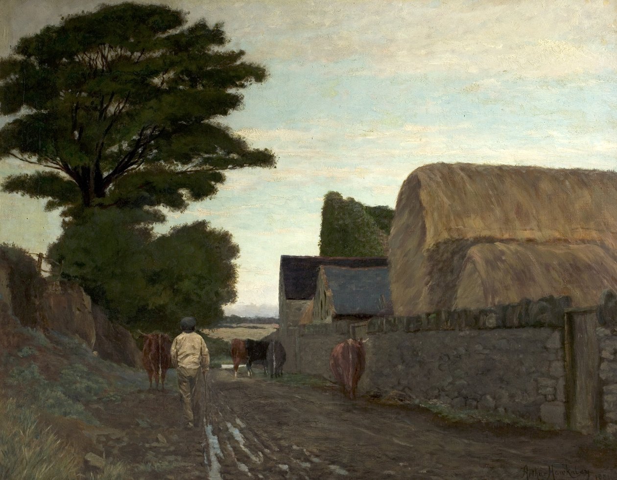 Jadąc do Milk, 1881 autorstwa Arthur Hawksley