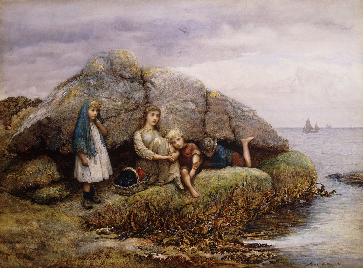 Zmęczony czekaniem, 1881 autorstwa Arthur Hopkins