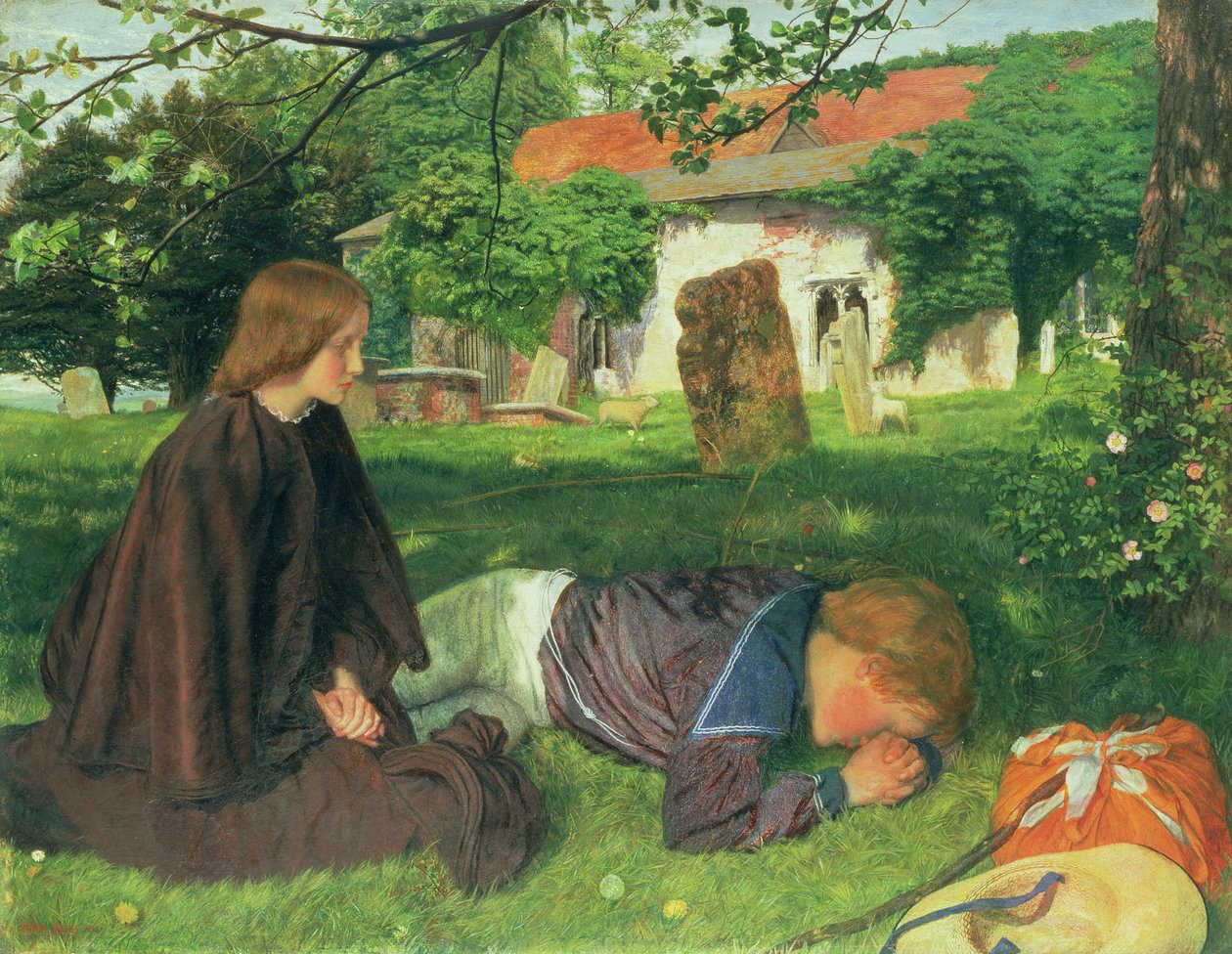 Dom od morza, 1862 autorstwa Arthur Hughes