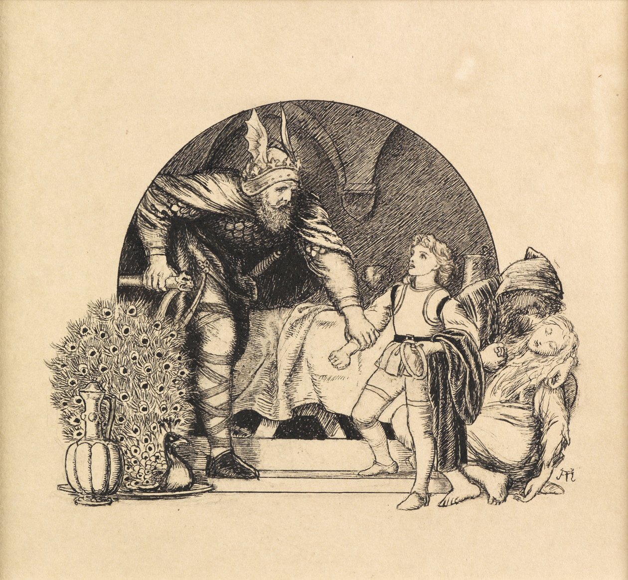 Rycerstwo, 1871 autorstwa Arthur Hughes