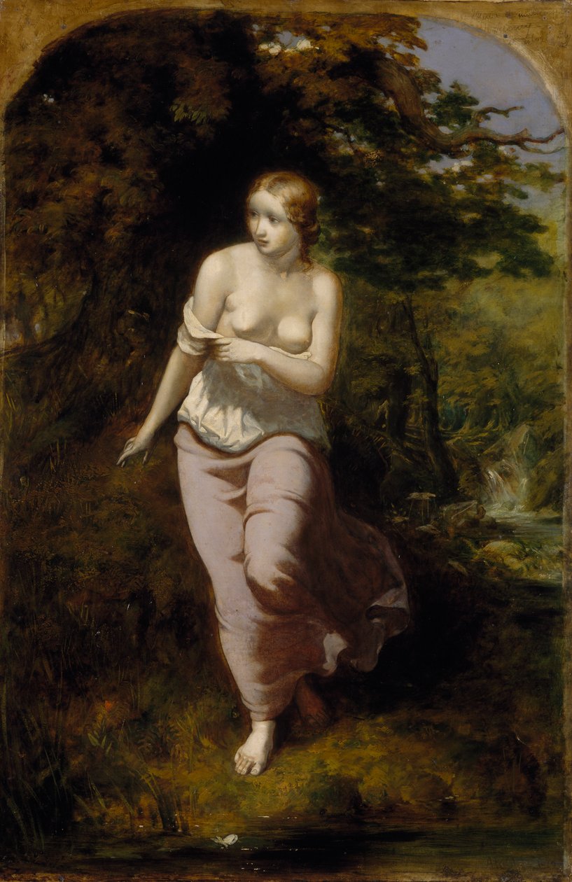 Kąpiel Musidora, 1849 autorstwa Arthur Hughes