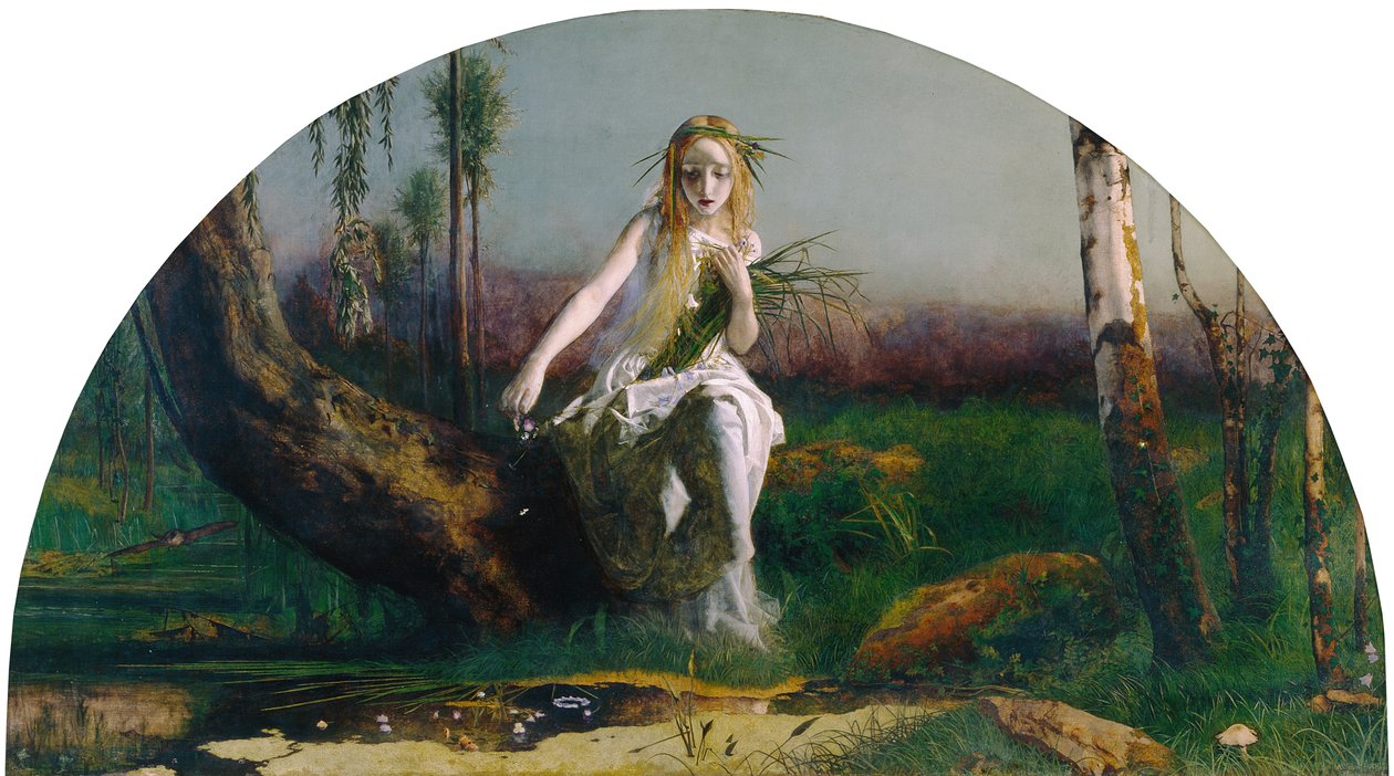 Ofelia autorstwa Arthur Hughes
