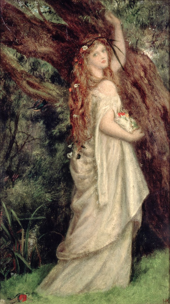 Ofelia autorstwa Arthur Hughes