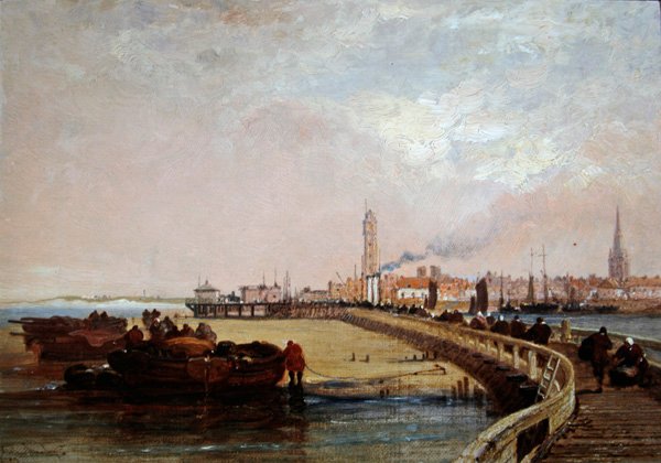 Przy dokach: Calais autorstwa Arthur Joseph Meadows