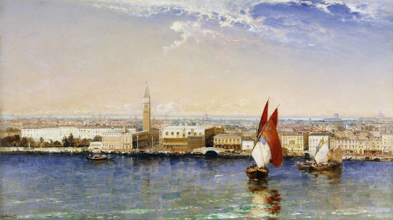 Bacino, Wenecja, 1897 autorstwa Arthur Joseph Meadows
