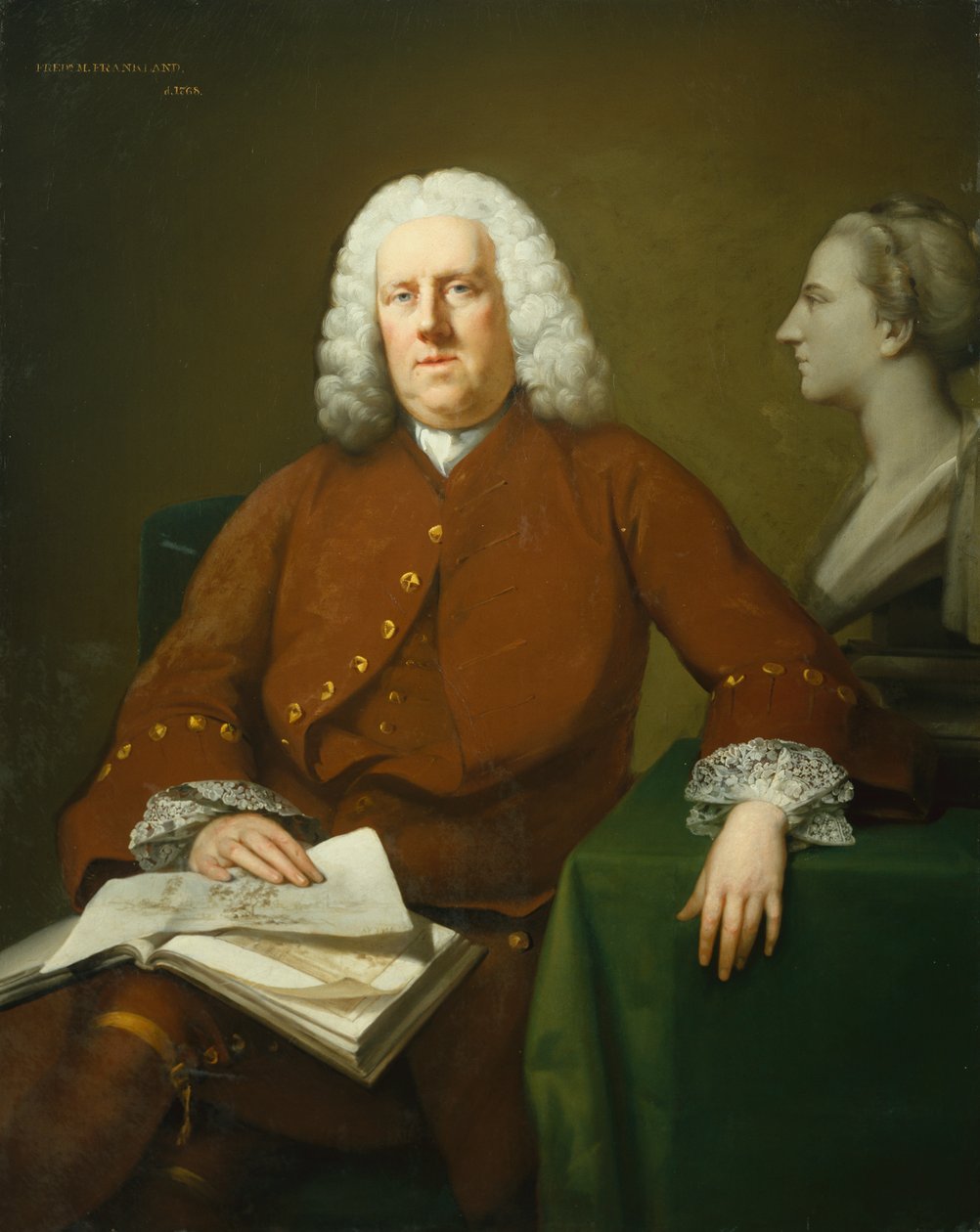 Portret Sir Fredericka Franklanda autorstwa Arthur Pond