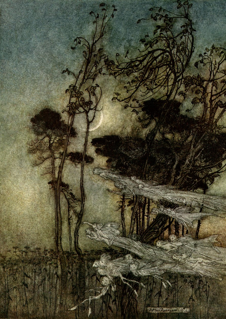 Sen nocy letniej autorstwa Arthur Rackham