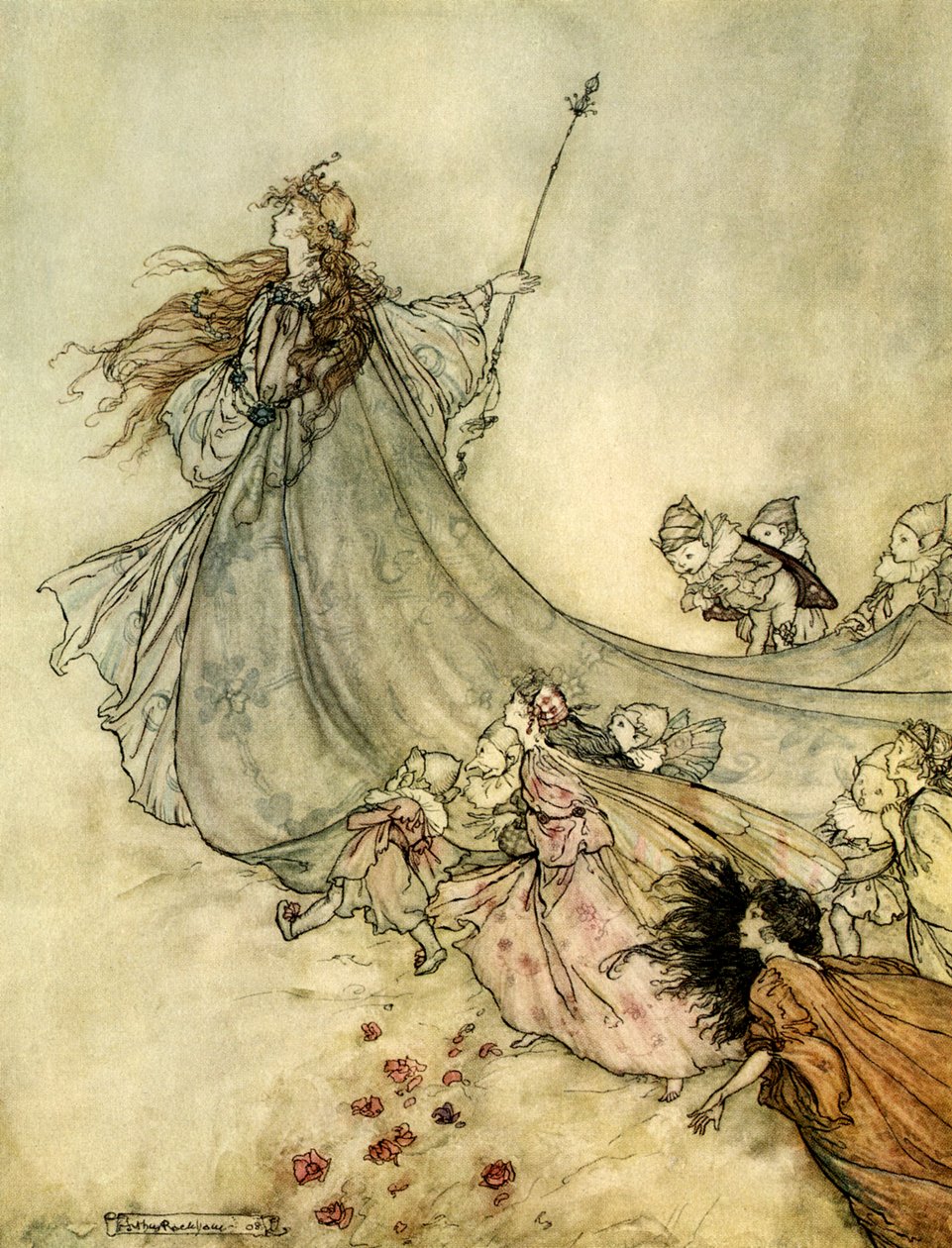 Sen nocy letniej autorstwa Arthur Rackham