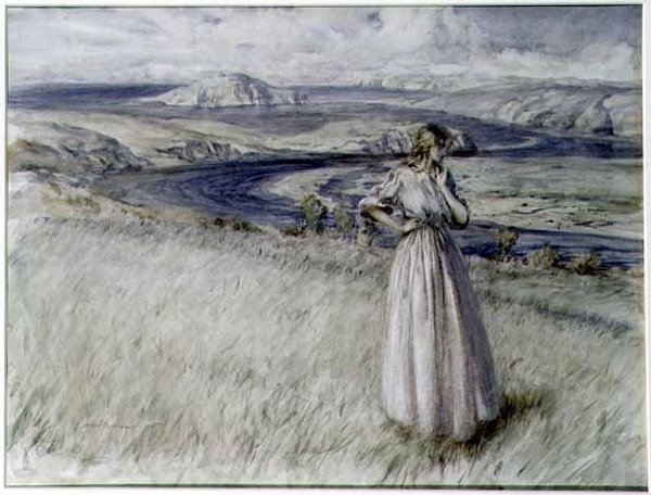 Zatoka Bigbury, Devon autorstwa Arthur Rackham