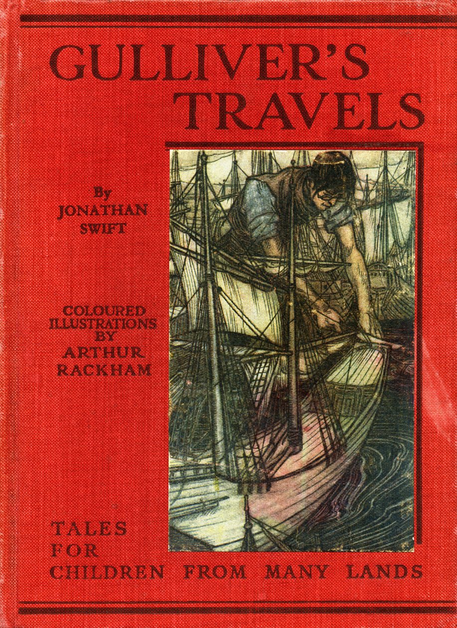 Podróże Guliwera autorstwa Jonathana Swifta autorstwa Arthur Rackham