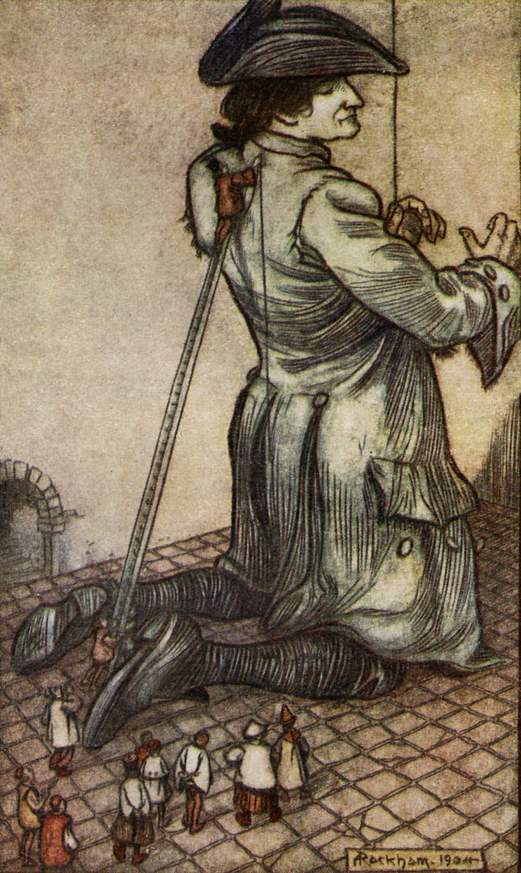 Podróże Guliwera autorstwa Jonathana Swifta autorstwa Arthur Rackham