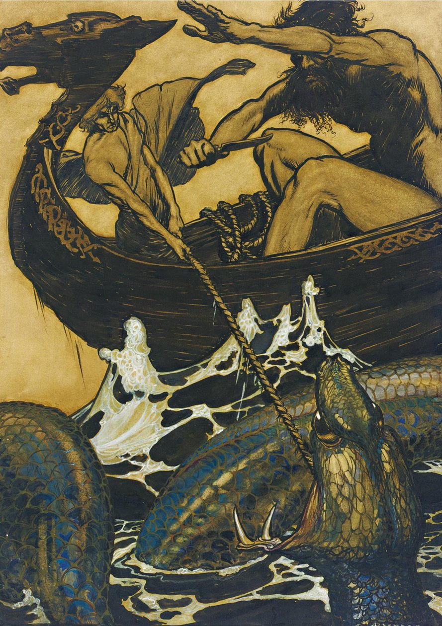 Ilustracja do Edda autorstwa Arthur Rackham