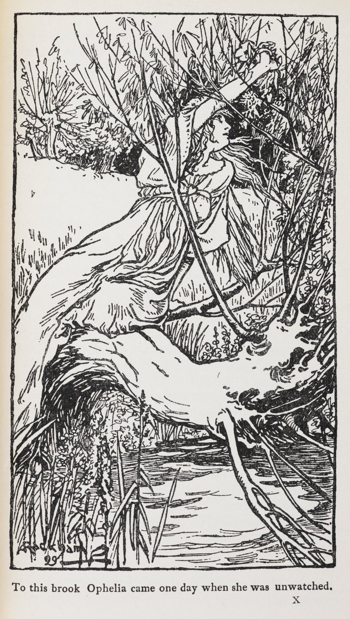 Ilustracja z Hamleta autorstwa Arthur Rackham