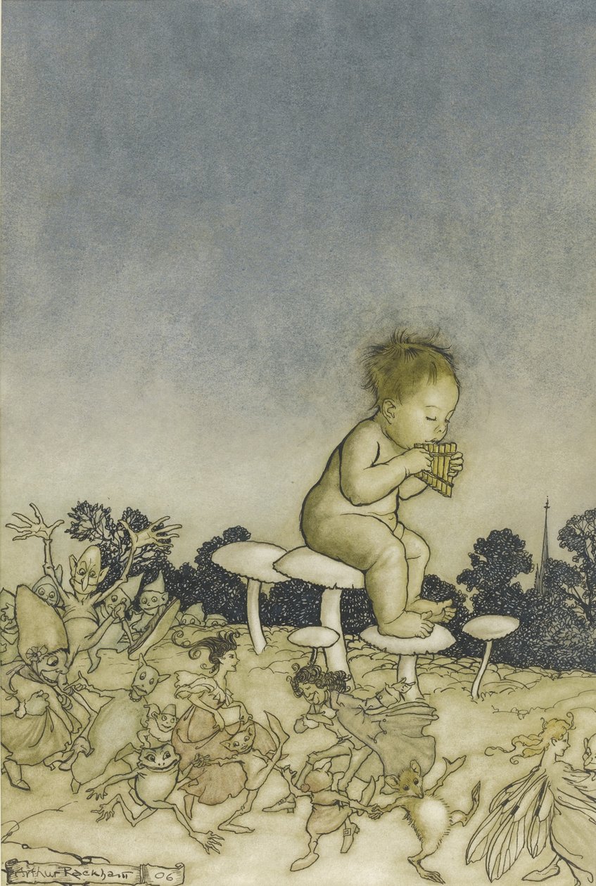Piotruś Pan, 1906 autorstwa Arthur Rackham