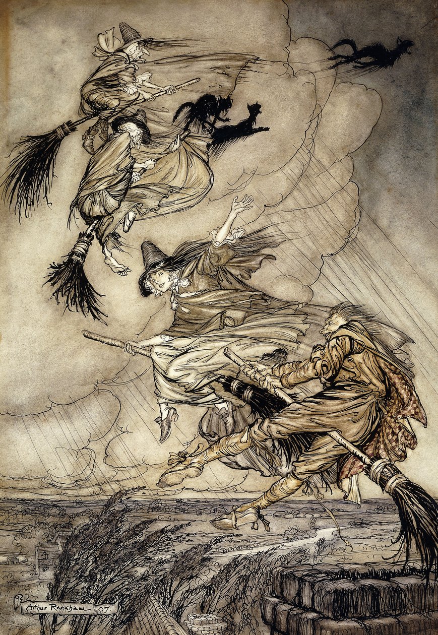 Legendy Ingoldsby: Frontyspis, autorstwa Arthur Rackham