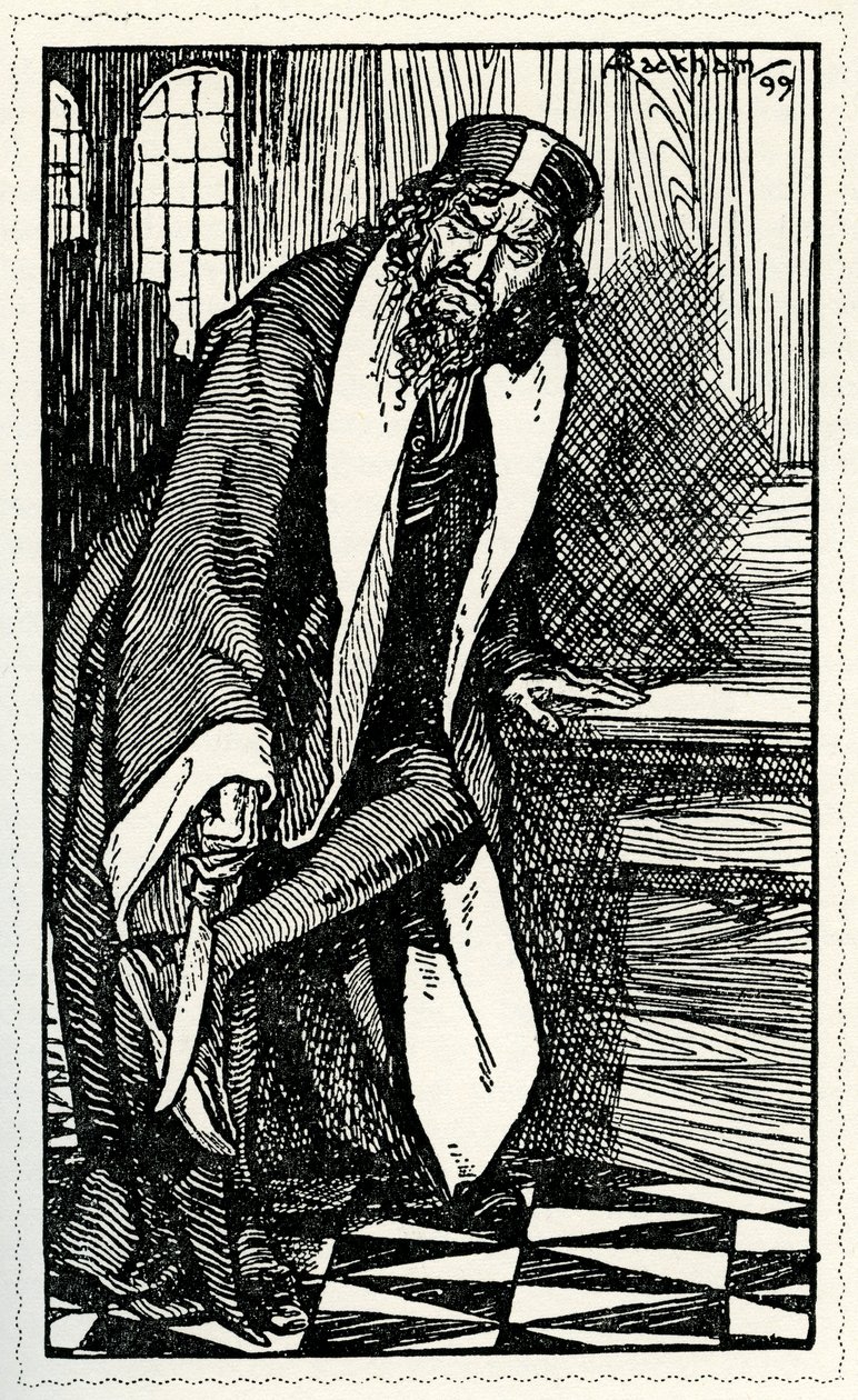 Kupiec wenecki – William Shakespeare autorstwa Arthur Rackham