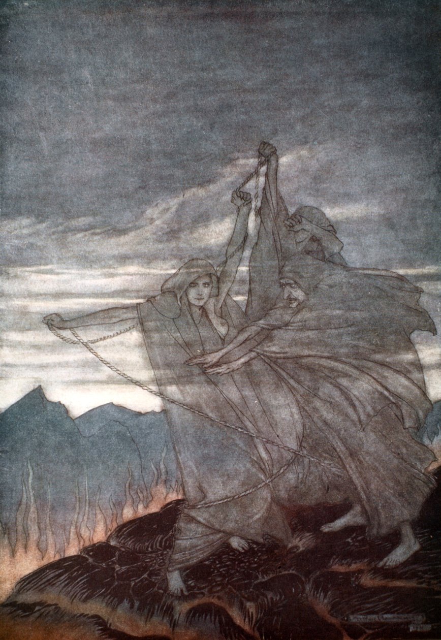 „Norny znikają”, 1924. autorstwa Arthur Rackham