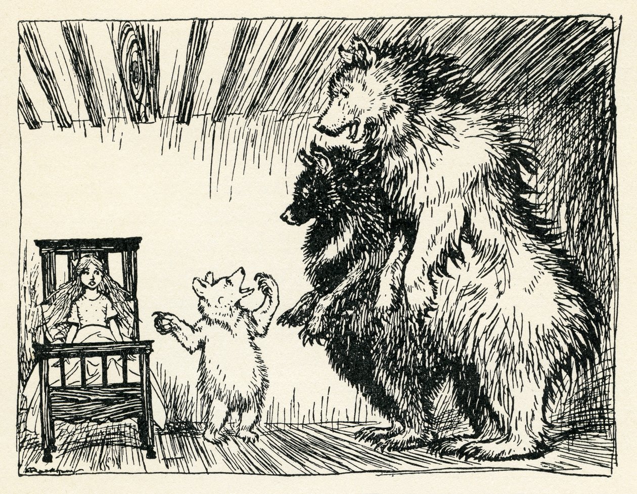 Trzy Niedźwiedzie autorstwa Arthur Rackham