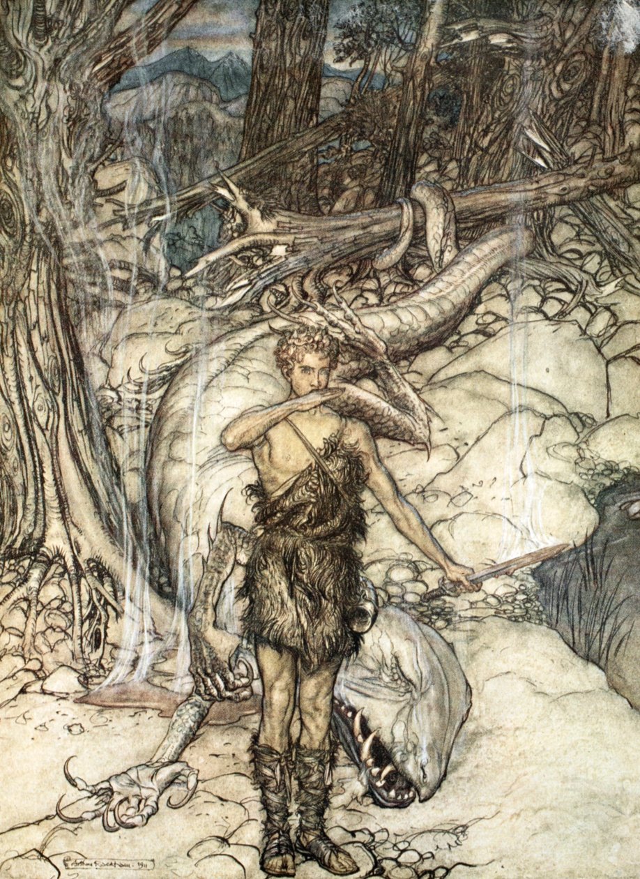 „Gorąca krew płonie jak ogień!”, 1924. autorstwa Arthur Rackham