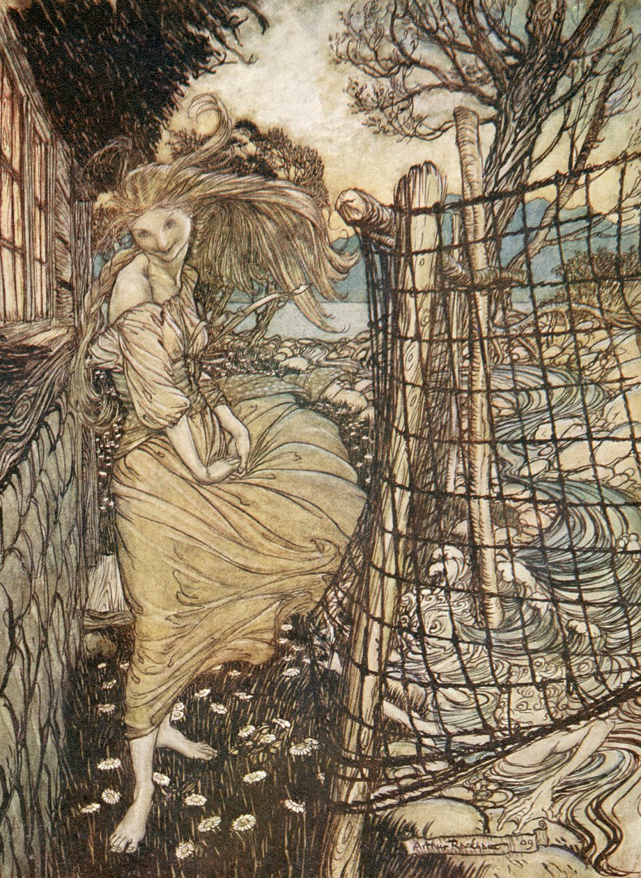 Undine autorstwa Friedricha de la Motte Fouque autorstwa Arthur Rackham