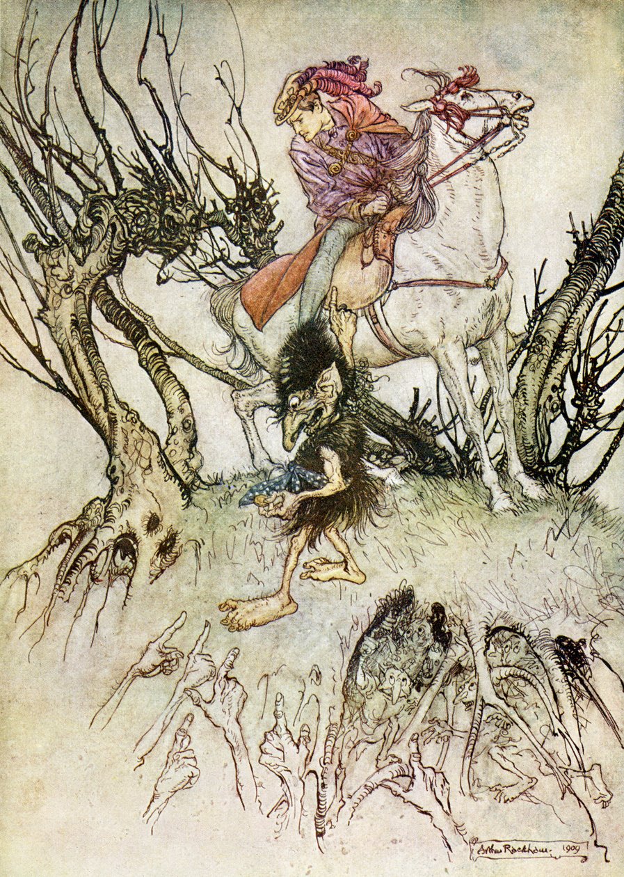 Undine autorstwa Friedricha de la Motte Fouque autorstwa Arthur Rackham