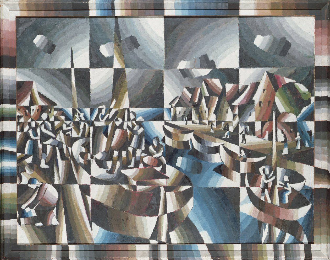 Obraz portu, 1921 autorstwa Arthur Segal