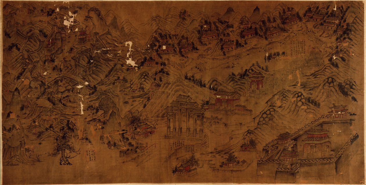 [Mapa grobowców Ming]. autorstwa Arthur W. Hummel