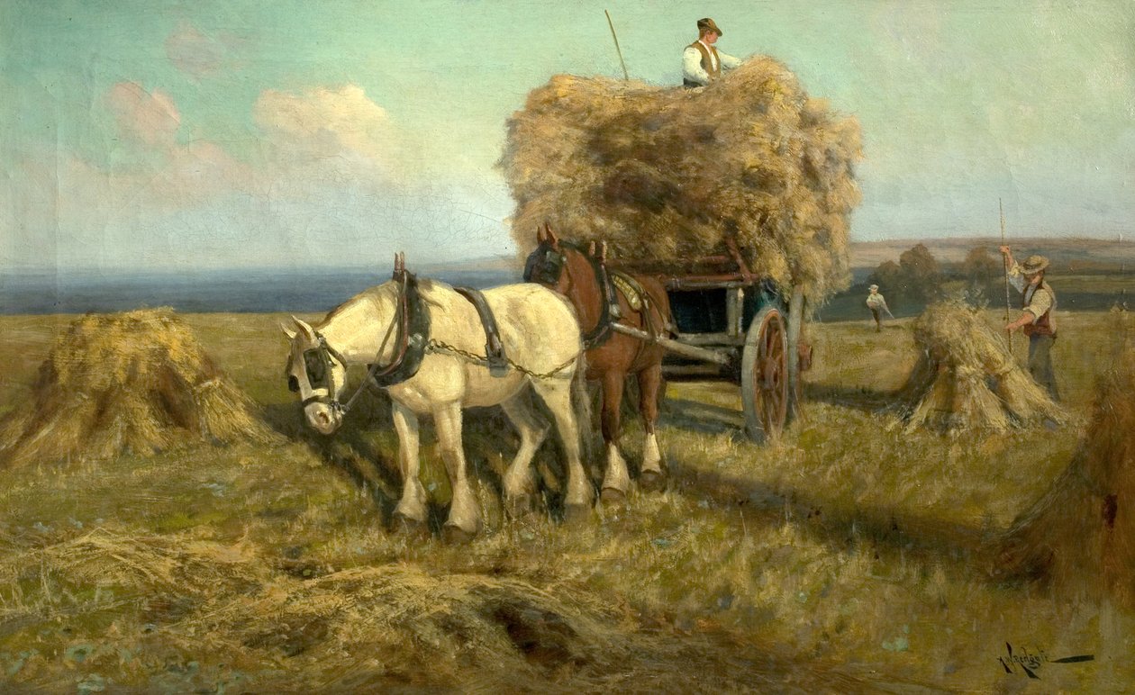 Załadunek wozu żniwnego autorstwa Arthur Walker Redgate