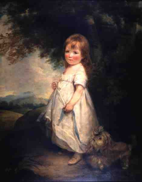 Panna Anderson z psem, ok.1810 autorstwa Arthur William Devis