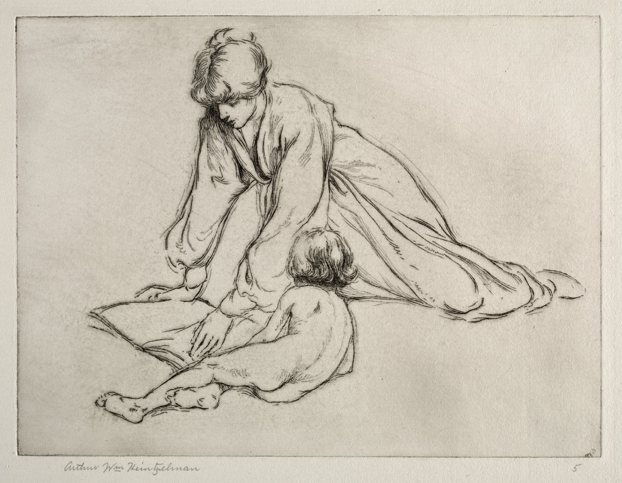 Słoneczna kąpiel autorstwa Arthur William Heintzelman
