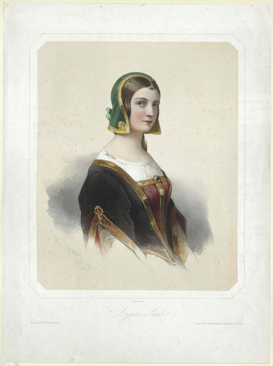 Agnes Sorel (druk) autorstwa Artist Unknown